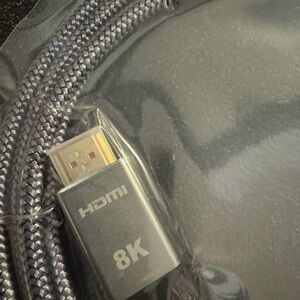 8K HDMI Braided Cable – Gray – New in Package
